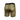 Black and yellow patterned shorts on a white background