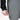 close up of someone unzipping the side pocket of grey mountain bike shorts on a white background