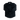 A solid black long-sleeved flannel button-up shirt.