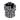 A long-sleeved Flannel Button Up shirt with a checkered pattern in black, gray, and white, featuring a solid black panel across the top shoulders.