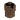 A long-sleeved Flannel Button Up shirt in brown and tan plaid pattern with a solid black panel across the shoulders.