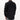 A solid black long-sleeved flannel button-up shirt.
