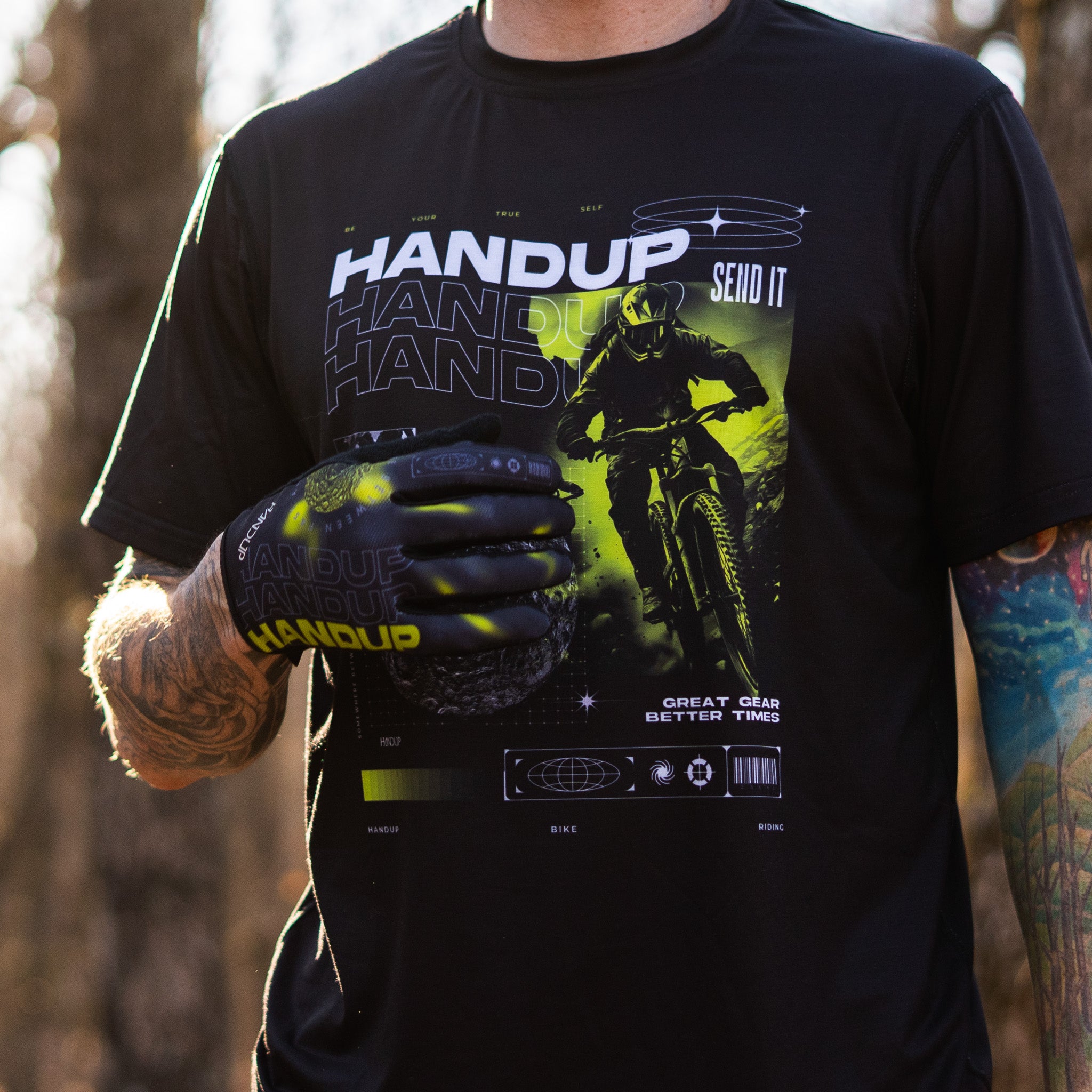 Hand Ups Ice Cream Cycling Gloves | HANDUP | Luxe Scoops β Handup