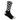 Black and white checkered sock on a white background