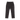 Black corduroy pants with a subtle dark brown and white marble pattern, shown flat against a white background.