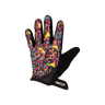 Colorful glove with abstract pattern on a white background