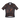 Black and orange patterned cycling jersey on a white background