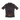 Black athletic shirt with orange flame pattern on a white background