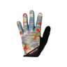 Glove with tropical design on a white background