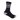 Black sock with checkered pattern and 'Handup' branding on a white background