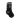 Black socks with a gray star design on a white background